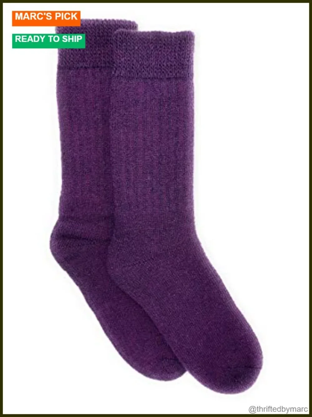Unisex Toasty Toes Ultimate Alpaca Socks Mid-Calf Cushioned Warm Socks
